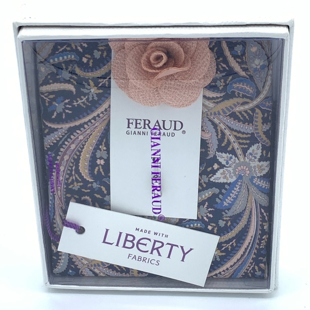 Gianni Feraud Pocket Square Pin Combo NWT